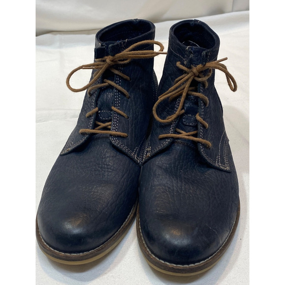 EUC Josef Seibel Sienna Ankle Boots Dark Blue Leather, Womens Size US 9.5 UK 40 - Picture 1 of 16